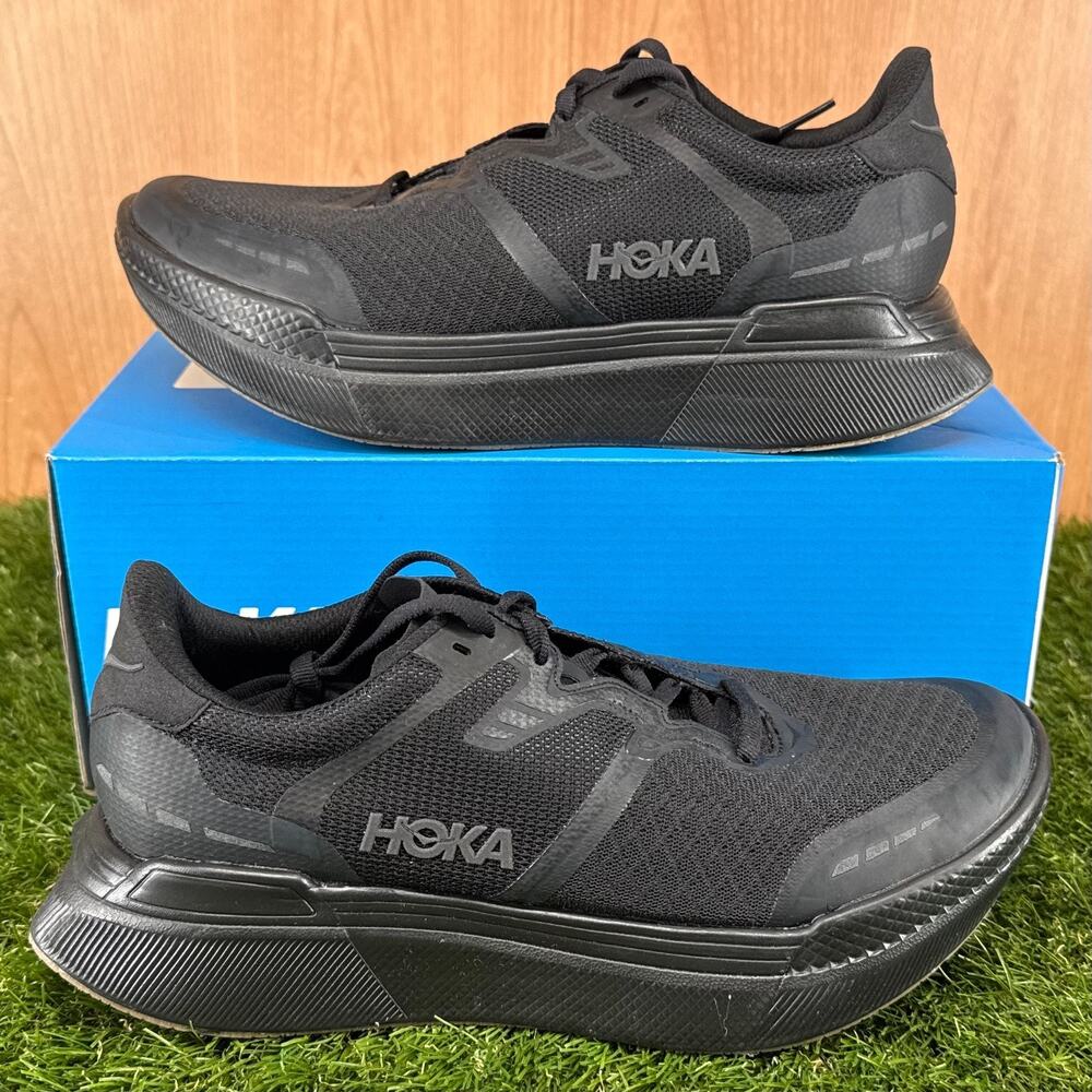HOKA Transport X Triple Black Running Shoes 1152450-BBLC Men's 6 / Women's 7